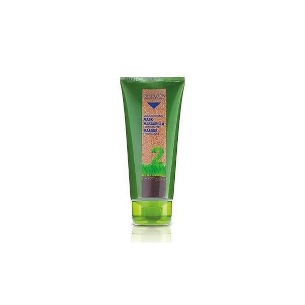 SALERM - Moisturizing Mask Biokera Natura 200 ml Ideal for Dry or Dehydrated Hair with Wheat Germ Oil Deep Hydration Smoother and Shinier