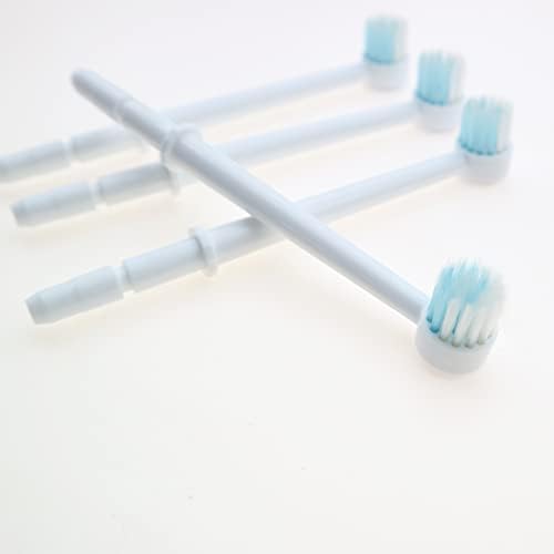 Replacement Dental Water Brush Heads Compatible with Waterpik Water Flossers Toothbrush and Oral Irrigators, 4-Pack