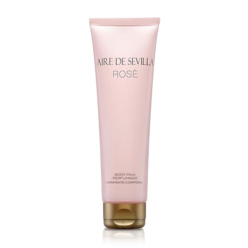 Instituto Español Aire de Sevilla Rose Gift Set for Women – Travel Size Eau de Toilette, Body Gel & Body Lotion (100 ml / 3.4 fl oz Each)