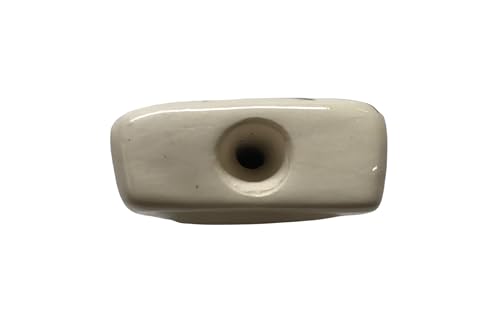 Ceramic Smoke Stone Hand Rolled Unfiltered Cigarette Holder Bar Shaped Fairy Butterfly Design