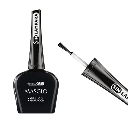 MASGLO Tradicional – Set of 4 Nail Polishes (2 Base Coat & 2 Top Coat), Up to 7 Days of Wear, Glossy Finish – (0.5 oz Each)