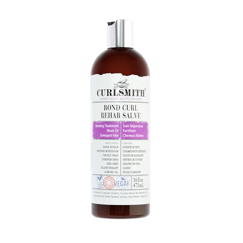 CURLSMITH - Bond Curl Rehab Salve, Bond Building Strength Treatment for Weak, Damaged Hair (16 fl oz)