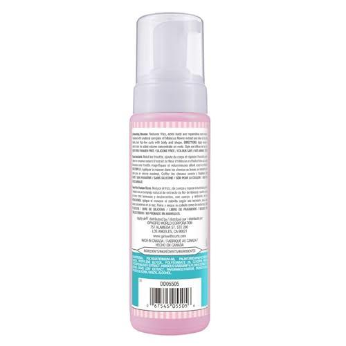 Dippity Do Girls with Curls Curl Enhancing Mousse -2-Pack- Lightweight 3-in-1 Defining Mousse for Curly and Wavy Hair - Hibiscus and Olive Oil for Frizz Free and Bouncy Curls -200 mL/6.7 fl oz