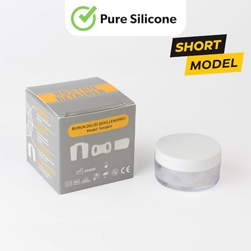 Nostril Retainer Short Model | Nostril Retainer Rhinoplasty | Nasal Retainer Rhinoplasty & Nose Splint for Rhinoplasty Recovery | 100% High Grade Silicone | Nostril Retainer Size (7)