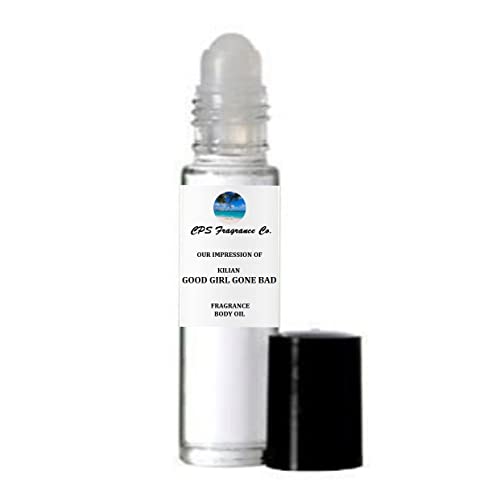 GOOD GIRL GONE BAD For Women Type Hypoallergenic Pure Perfume Body Oil Roll On 1/3oz (10ml) CPS Fragrance Co. Impression made with Pure essential Oils + Organic Fractionated Coconut Oil