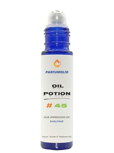 Oil Potion # 45 Inspired by Shalimar Women's Uncut Grade A Fragrance Body Oil Dupe Concentrated Long Lasting Roll-On 10ml / 0.33 oz