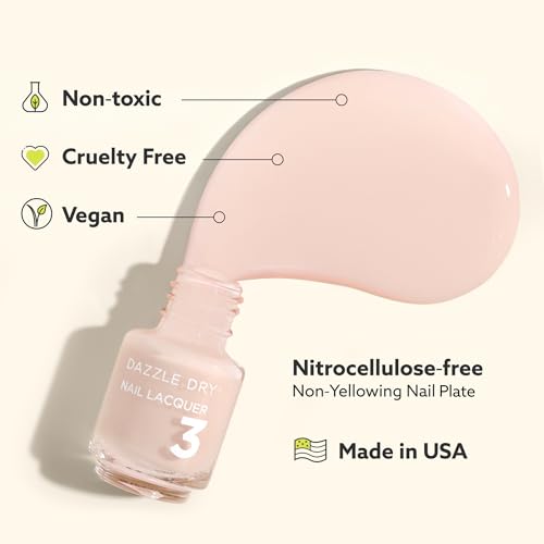 Dazzle Dry Mini Kit 4 Step System - Oh My!, a bright melon full coverage cream. Full coverage cream. (5 Piece Kit / 5 Manicures)