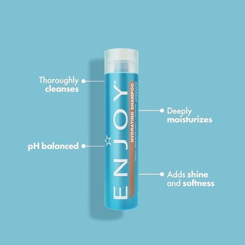 Enjoy Hydrating Shampoo & Conditioner Duo – Daily Gentle Cleanse & Moisture for Soft, Shiny, Manageable Hair – Lightweight, Sulfate-Free & Color Safe – 10.1 oz