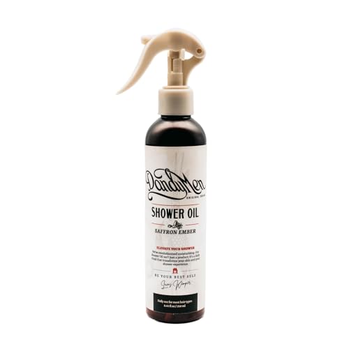 Shower Oil | Lightweight Hydration and Gentle Cleansing with Sunflower & Avocado Oils | 8.45 oz (Saffron Ember)
