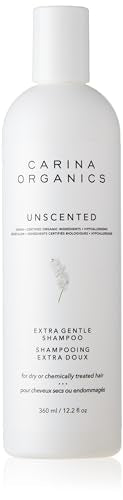 Carina Organics Unscented Extra Gentle Shampoo, 360 Milliliters