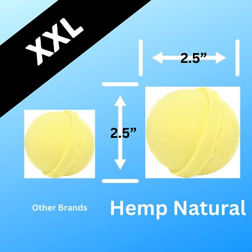 Variety 6 Pack Bath Bombs Organic Hempseed & Organic Coconut Oil Handmade in the USA