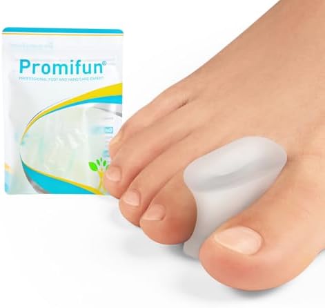 Upgraded Gel Toe Separators - 12 Pack Aloe Vera Extract Infused Silicone Toe Spacers for Straightening Overlapping Toes, Bunions, Calluses – Bunion Corrector for Men and Women(Medium Size)