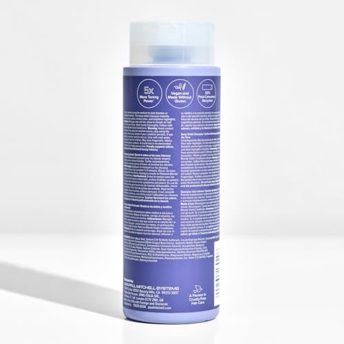 Paul Mitchell Platinum Plus Deep Violet Shampoo, Banishes Brass + Intensely Tones, Ideal for Blonde, Highlighted, Gray or Silver Hair