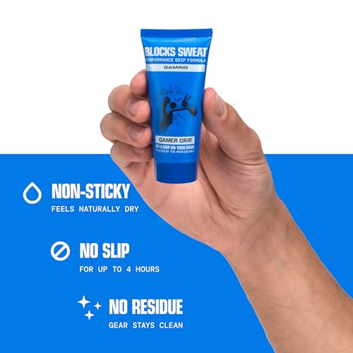 New Gaming Grip Cream by Gamer Grip – Sweat-Resistant Cream for Dry Hands – Improves Controller Grip – Non-Sticky, Long-Lasting – Ideal for Gaming, Esports, PC & Console
