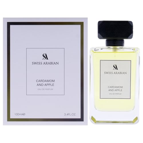 Swiss Arabian Cardamom and Apple - Arabian Perfume for Men - Long-Lasting Cologne for Men - Eau de Parfum - Oriental, Spicy Fragrances - 3.4 oz