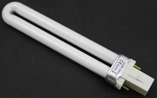 MAGIKON 6-Pack Replacement Electronical 9W U-Shaped 365nm Lamp Bulb Tube for Nail Art Dryer UV Lamp Light - Not Inductance Bulb (6-2/5-Inch, Normal)