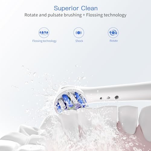 Replacement Toothbrush Heads for Oral B Braun, 8 Pack Professional Electric Toothbrush Heads, Precision Clean Brush Heads Refill Compatible with Oral-B 7000/Pro 1000/9600/ 5000/3000/8000 (8pack)