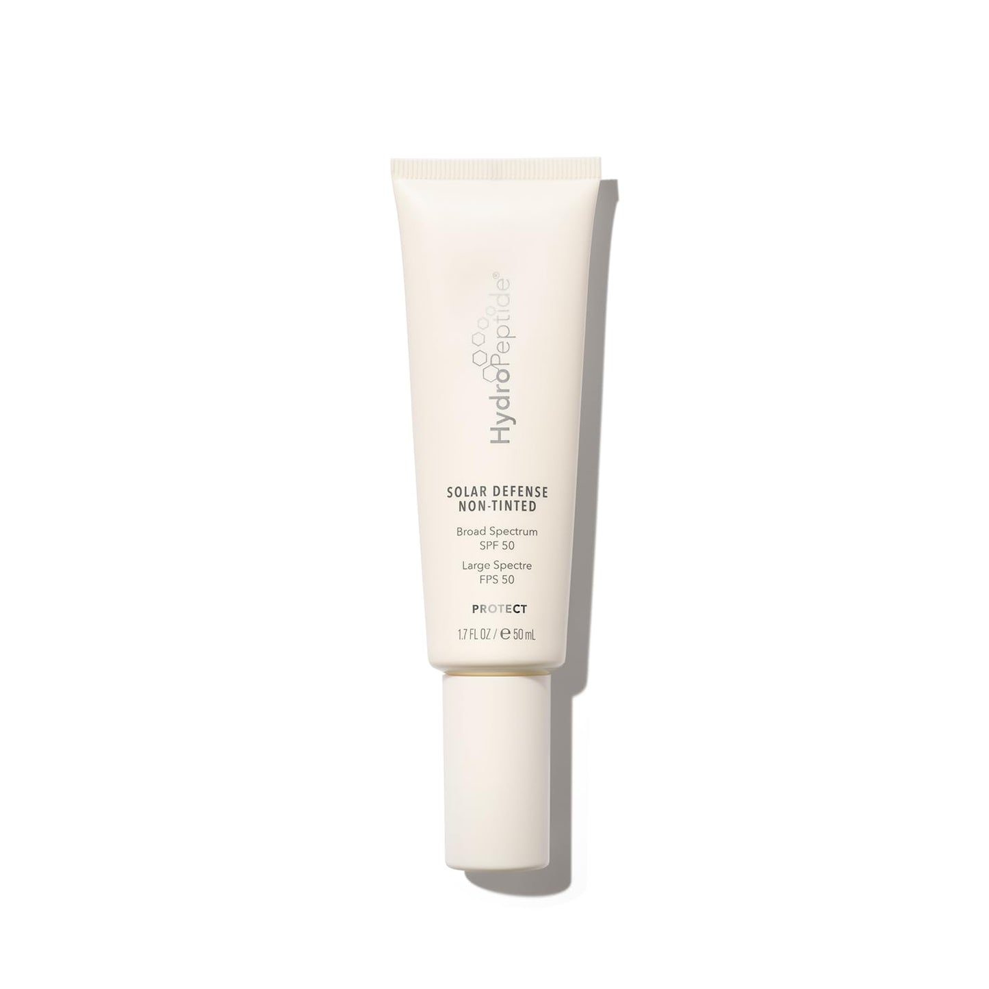 HydroPeptide Solar Defense Face Sunscreen, SPF 50 Broad Spectrum, Non-Tinted, Moisturizer & Antioxidant Rich, 1.7 Ounce