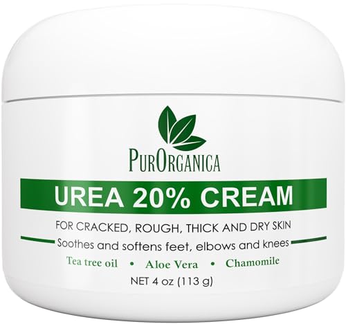 Urea 20% Healing Cream 4 oz - Best Callus Remover - Moisturizes and Rehydrates Hands, Feet and Knees to a Healthy Appearance - Soothes and Softens Thick, Cracked, Rough Dead and Dry Skin