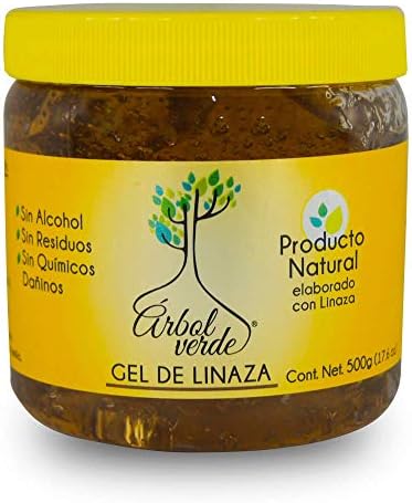 Linseed Hair Gel (17.6 oz) - Natural products- Fights Hair Loss - No alcohol, No sulfates, No Parabens, No Silicon