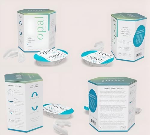 Opalescence Opal Go - Prefilled Teeth Whitening Trays - Classic - (7 Treatments) - Hydrogen Peroxide - Cool Mint - Made by Ultradent. Op-Tr-Clas-5527-1
