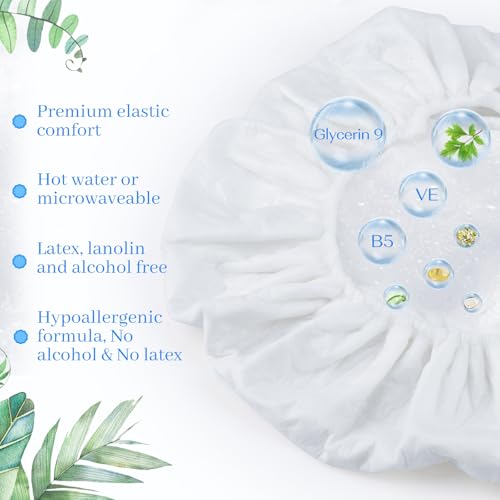 Shampoo cap 6 Pack, No-Rinse Shampoo Cap, Waterless Shampoo and Conditioner Suitable for Adults, Bedridden and Seniors Suitable for Adults, Bedridden and Elderly, Hospitals, Camping