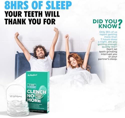 Mouth Guard for Clenching Teeth at Night [Pack of 4, Small & Large Sizes] – Custom Night Guards for Teeth Grinding – Nighttime Protection During Sleep for Men and Women