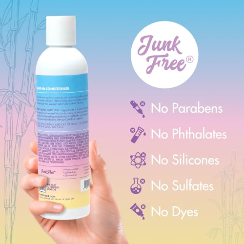 MopTop Leave In Conditioner for Curly Hair – Hair Moisturizer to Soften, Moisturize & Hydrate, Anti Frizz for All Textures & Curl Types, Sulfate & Paraben Free Hair Conditioner (Bamboo Essence, 8oz)