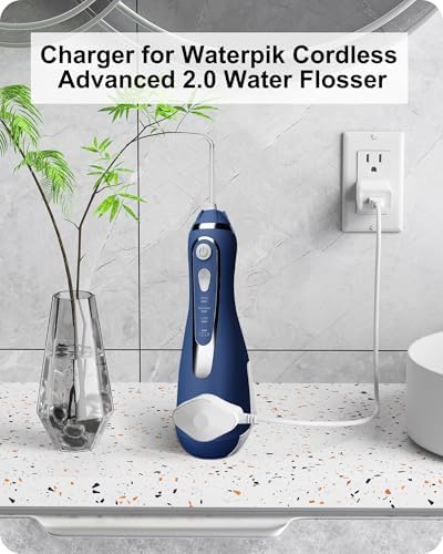 VHBW Charger for Waterpik Water Flosser WP-580, Replacement Waterpik Charger for Waterpik WP-580 WP-582 WP-583 WP-587 Cordless Advanced 2.0 Water Flosser
