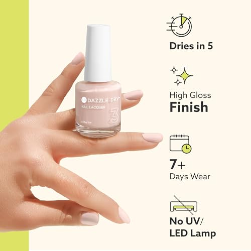 Dazzle Dry Nail Lacquer (Step 3) - Sugar Dipped - A sheer reddish pink. Jelly. Sheer. (0.5 fl oz)
