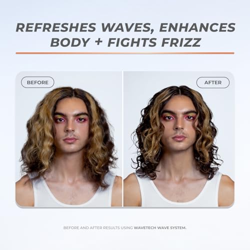 XMONDO Hair Wavetech Wave Revival Mist | Vegan Formula with Pro-Vitamin B5 and Essential Nutrients for Glowing Frizz Free Waves, 8 Fl Oz 1-Pack