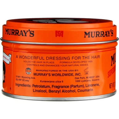 Murray's Superior Hair Dressing Pomade - 3 Oz (88ml) (3 Pack)