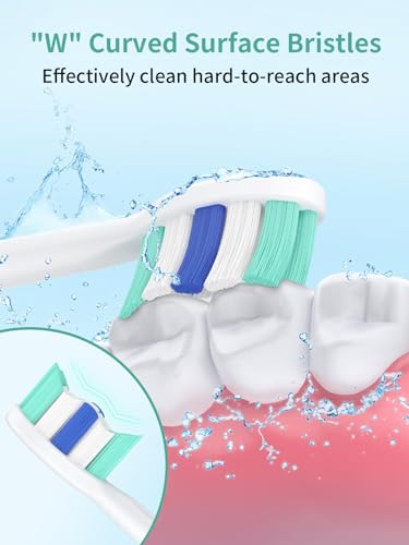 Replacement Brush Heads for Philips Sonicare Toothbrush Handles Toothbrush Heads for Sonicare (Pack of 8)