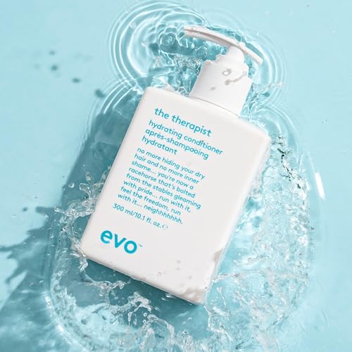 evo The Therapist Hydrating Conditioner - Hydrates, Strengthen and Softens Whilst Improving Shine - Protects Colour Treated Dry Hair, Helps to Detangle