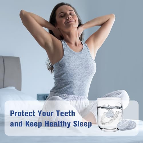 NOIKO Mouth Guard for Grinding Teeth at Night, Mouth Guard for Clenching Teeth at Night Upgraded Material, Night Guards for Teeth Grinding, Anti Grinding Guard for Adult with 6 Cleaning Tablets