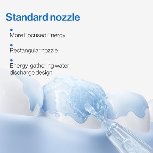 usmile Replacement Guidance Tip Nozzles for C10 Flosser – 2 Pack with Storage Case, Ideal for Braces & Dental Care