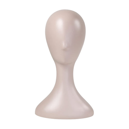 16 Inch Studio Limited Professional Plastic Mannequin Head (Nude), Durable Women Model Wig Stand Display Styling Making Display Holder with Jack for Hat, Mask, Headdress, Necklace