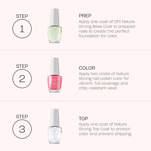 OPI Nature Strong Natural Origin Nail Polish | Sheer Light Pink Nude Neutral Crème Eco-Friendly Nail Polish | Plant Based, Vegan, Cruelty Free