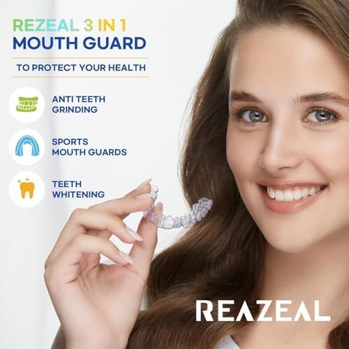 Mouth Guard for Grinding Teeth at Night: Moldable Dental Guard for Sleeping - Nighttime Protection for Teeth with 12 Cleaning Tablets