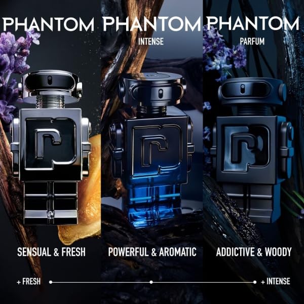 Paco Rabanne Phantom Intense Eau De Parfum Spray for Men,1.7 Ounce