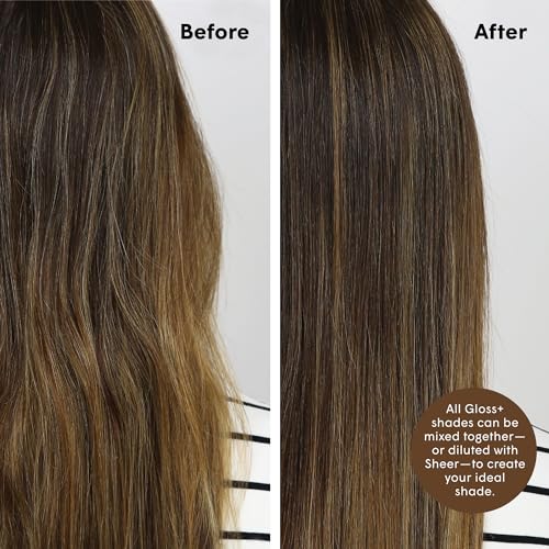 dpHUE Gloss+, Light Brown - 6.5 oz (8-12 Applications) - Semi-Permanent Hair Color & Conditioner - Lasts Up to Eight Washes - Paraben, SLS & SLES Sulfate Free - Vegan, Leaping Bunny Certified