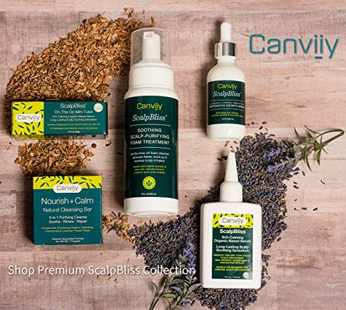 ScalpBliss Itch-Calming Serum, Long-Lasting Soothing Scalp Moisturizer for Dry itchy Scalp, Enriched with Aloe Vera, Witch Hazel, Manuka Honey and Peppermint Oil (Organic Based)