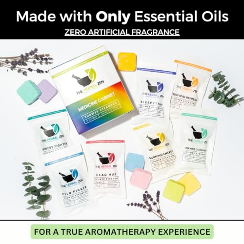 Shower Steamers Aromatherapy Variety Pack - Shower Bombs Made in the USA - Aromatherapy Bath Gifts for Women - Easter Basket Stuffers for Adults - Shower Tablets Mothers Day Gift