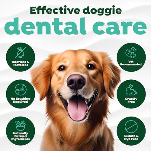 TropiClean Fresh Breath Water Additive Concentrate for Dogs | Breath Freshener and Teeth Cleaning Solution | No Brushing Required | 2.2oz.