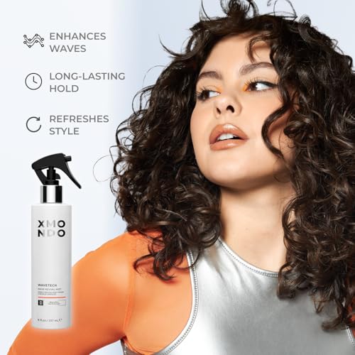 XMONDO Hair Wavetech Wave Revival Mist | Vegan Formula with Pro-Vitamin B5 and Essential Nutrients for Glowing Frizz Free Waves, 8 Fl Oz 1-Pack