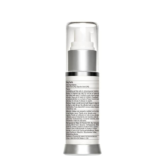 CONTROL CORRECTIVE Acne Spot Treatment Gel – 2% Salicylic Acid + Glycolic Acid Formula for Breakouts & Blemishes – With Witch Hazel, Aloe & Panthenol – 1 oz Clear Skin Serum