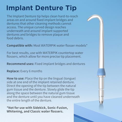 Replacement Heads for Waterpik, Replacement Picks for Water Pik Water Flosser (8 Tips Combo + Storage Case + Travel Case Bundle)