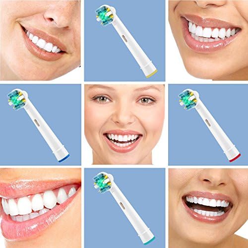 Toothbrush Replacement Heads Refill for Oral Electric Toothbrush Pro 1000 Pro 3000 Pro 5000 Pro 7000 Vitality Floss Action,8 Count with Covers
