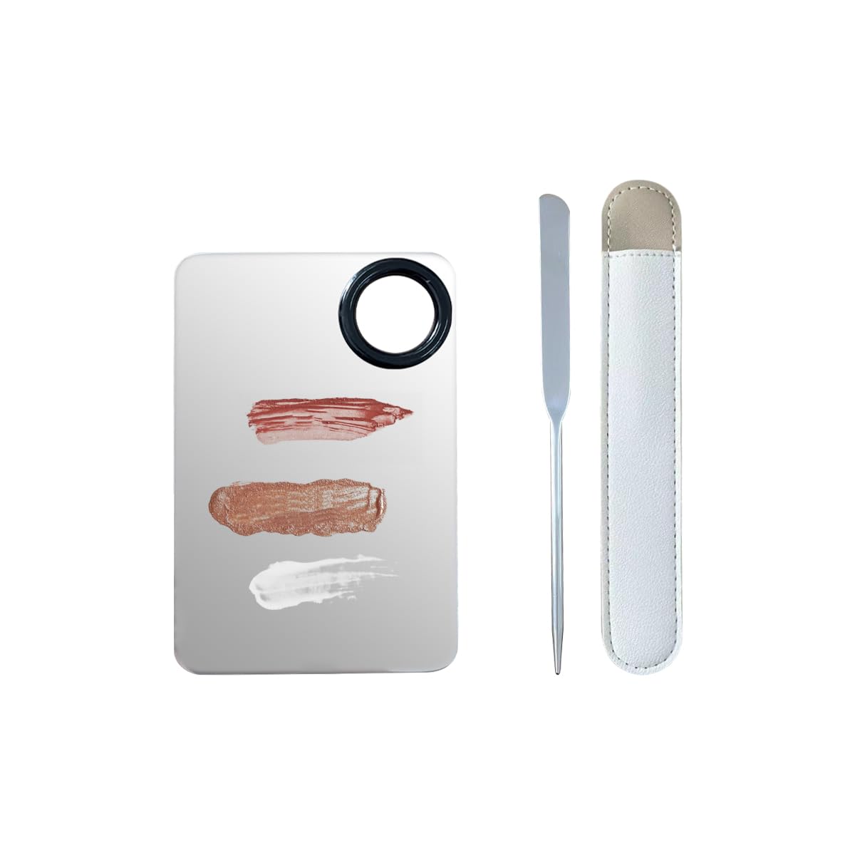 Korean Makeup Spatula Set, Professional Stainless Steel Makeup Spatula With Foundation Palette,Picasso Foundation Makeup stick Set