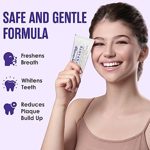 SprinJene Fluoride Free Toothpaste for Sensitive Teeth & Gum Fresh Breath Helps Dry Mouth Natural Non Fluoride Toothpaste for Adult SLS Free, Toxic Preservative Free with Black Seed Oil & Zinc 2 Pack